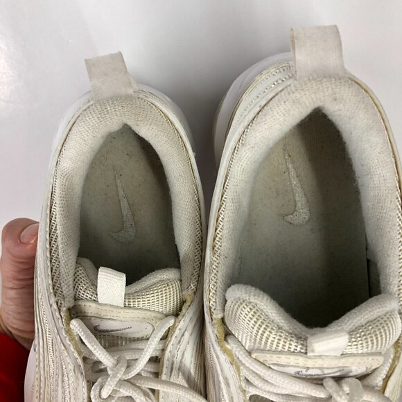 Nike Air Max 97 Cream White Unisex Sneakers Runners M7 W8.5 - Picture 9 of 11